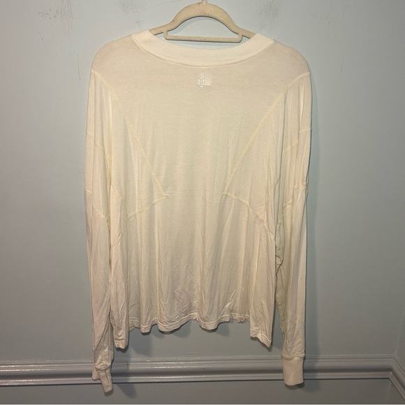 FP Movement By Free People White Runner Up Long Sleeve in Sail Size Small - Picture 5 of 10